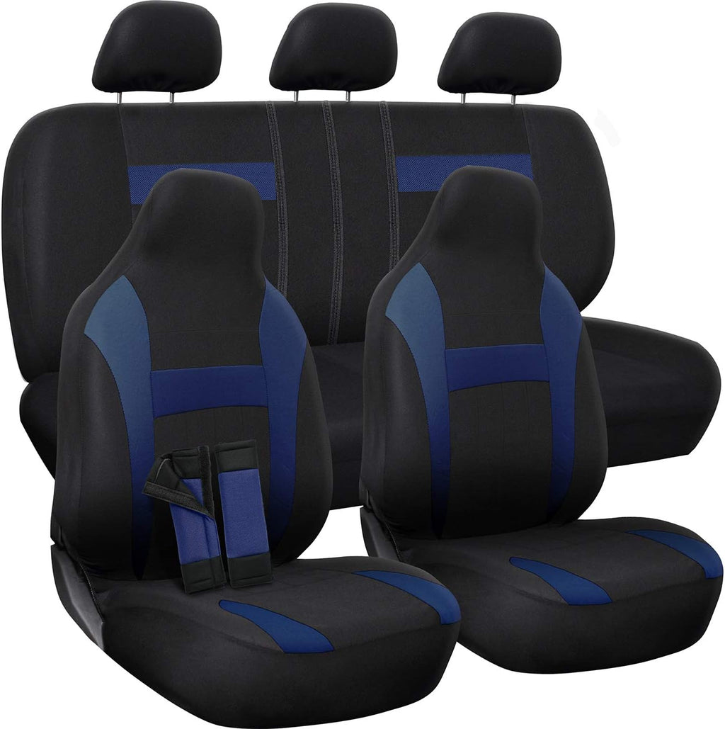 Poly Cloth Car Seat Cover 10 pc Set R7450