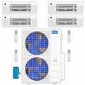 39,000 BTU 4 Zone Ceiling Cassette Ductless Air Conditioner and Heat Pump X4377
