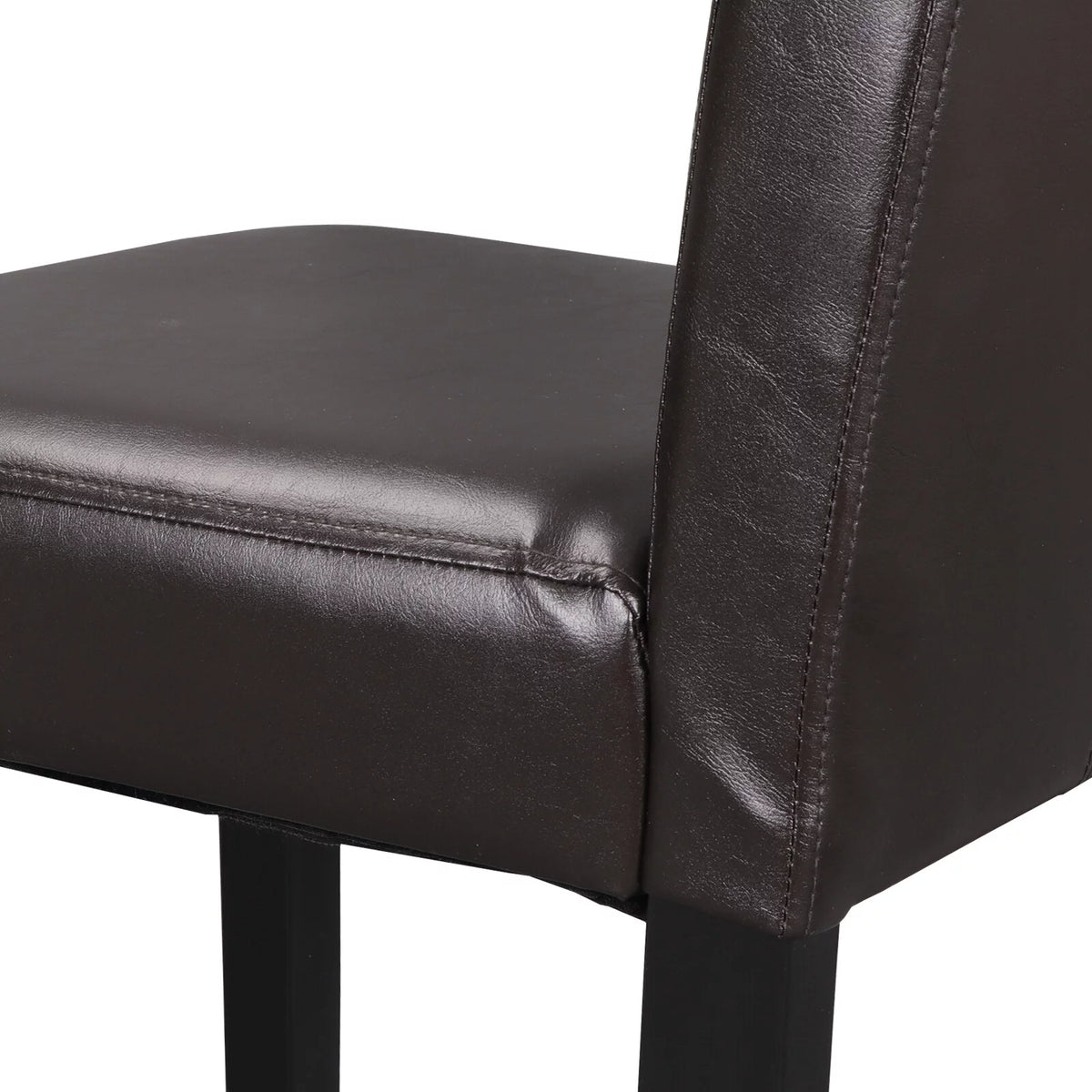 2 Pack Brown Leather Dining Chair U623