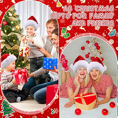 20 Pcs Plush Santa Hats A120