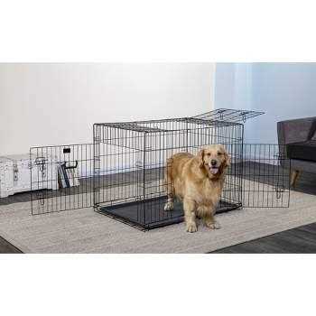 2-Door Metal Dog Crate with Divider Z4392
