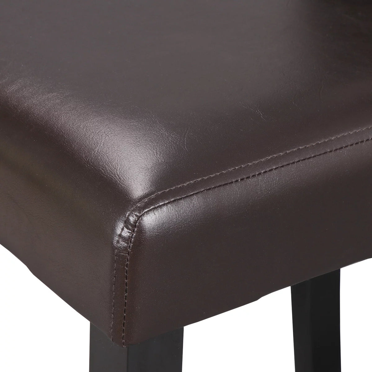 2 Pack Brown Leather Dining Chair U623