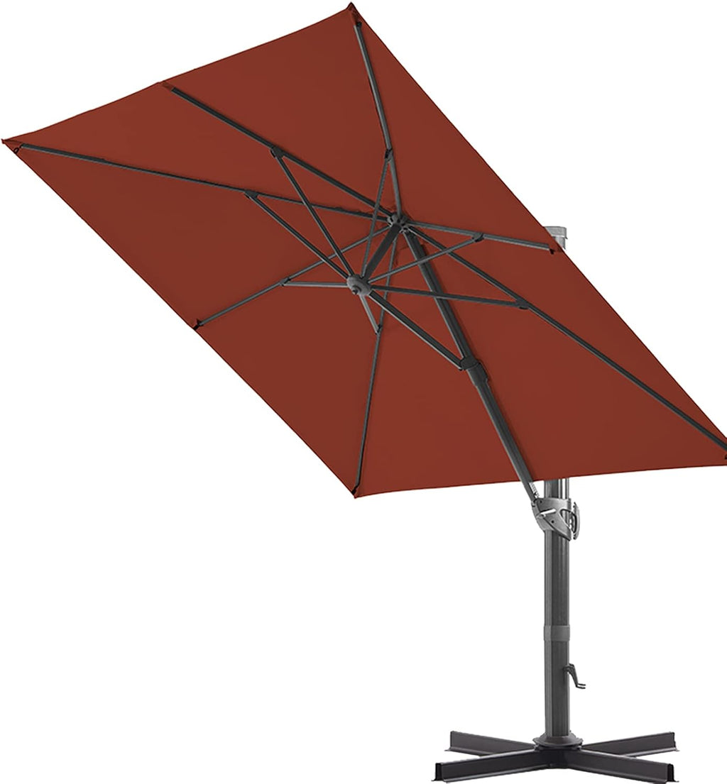 11 ft. 2 Tier Aluminum Cantilever Offset Patio Umbrella P61218