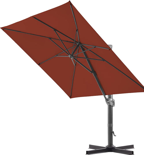 11 ft. 2 Tier Aluminum Cantilever Offset Patio Umbrella P61218