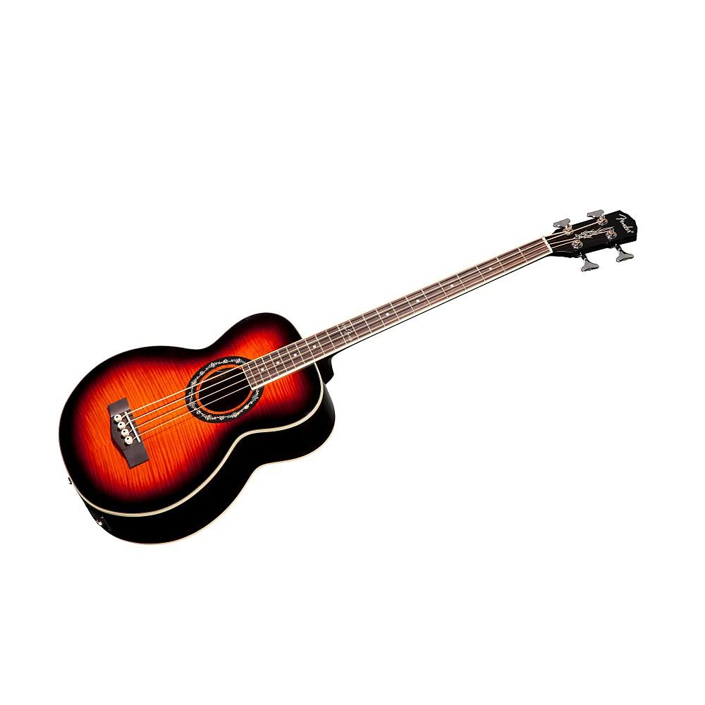 3-Color Sunburst Flame Maple Top Acoustic-Electric Bass L75879