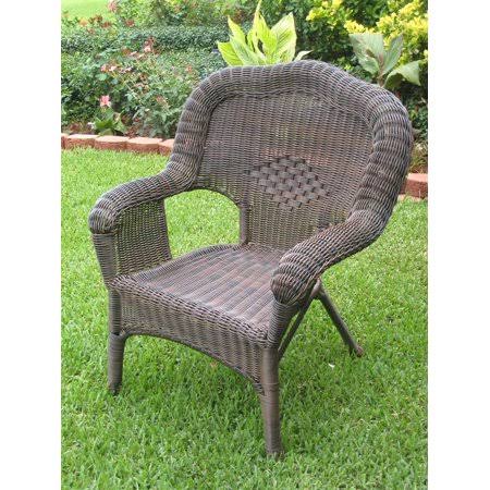 Resin Wicker Patio Chairs Set of 2 G327807
