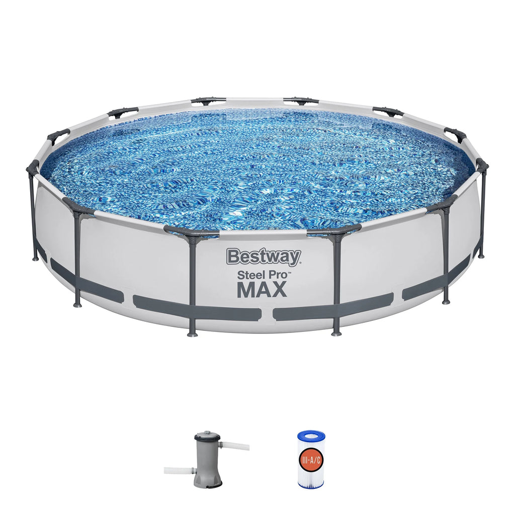 Steel Pro Max Swimming Pool Set with Filter Pump A9570