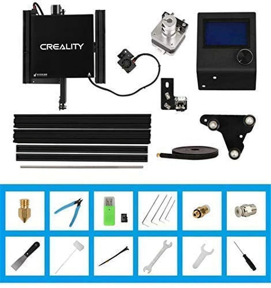 3D Printer 220x220x250mm Aluminum Black E4641