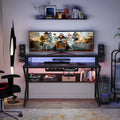 47 inches Gaming Desk with Monitor Stand O6861