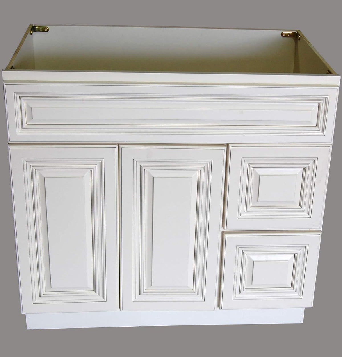 White 36 Wide Single-sink Bathroom Vanity Base Cabinet Q8527