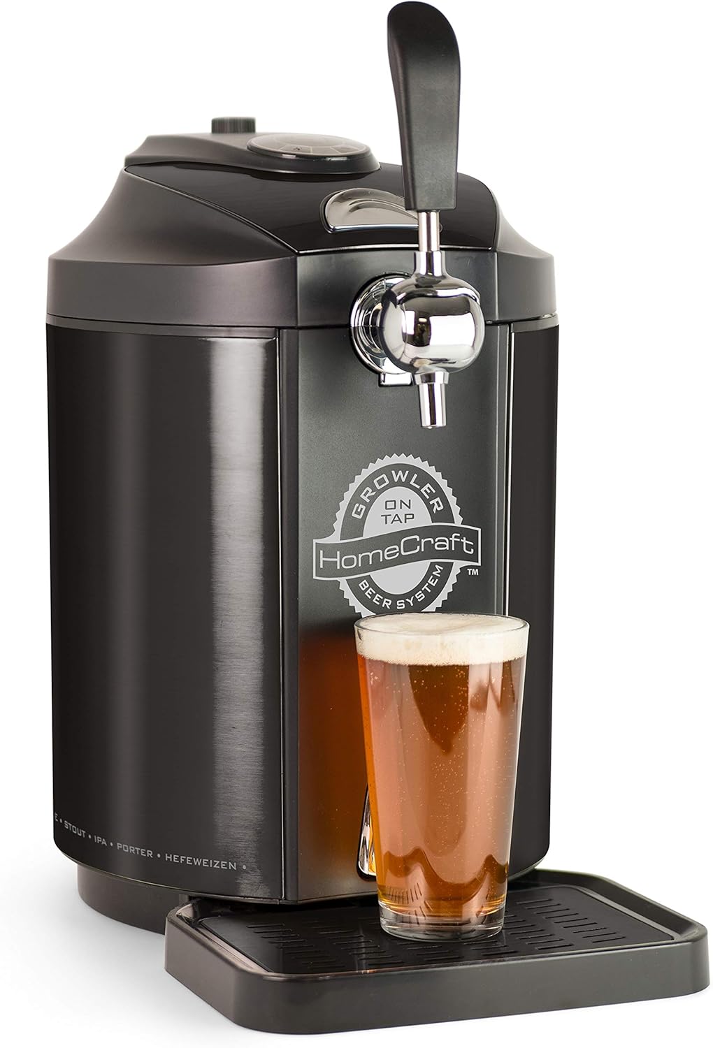 Black Stainless Steel Mini Kegerator Cooling System G358