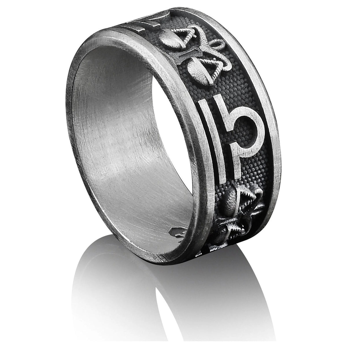 925 Silver Men Wedding Band Ring H685