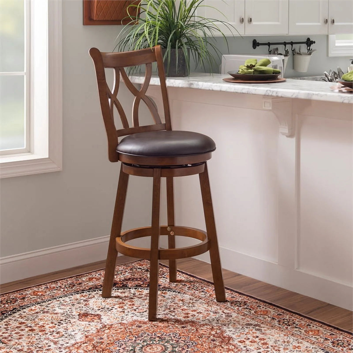 Traditional Wood Bar Stool W326