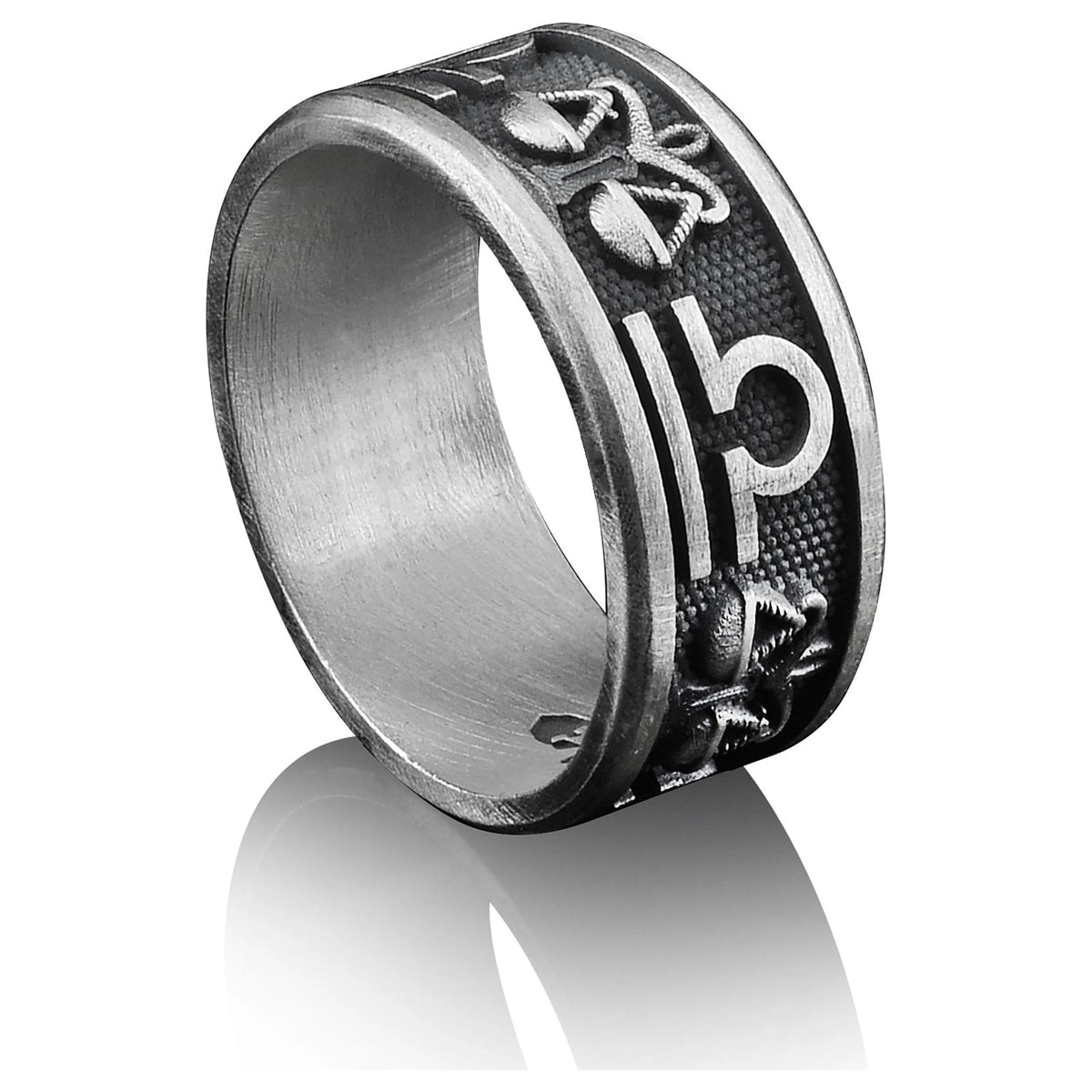 925 Silver Men Wedding Band Ring H685