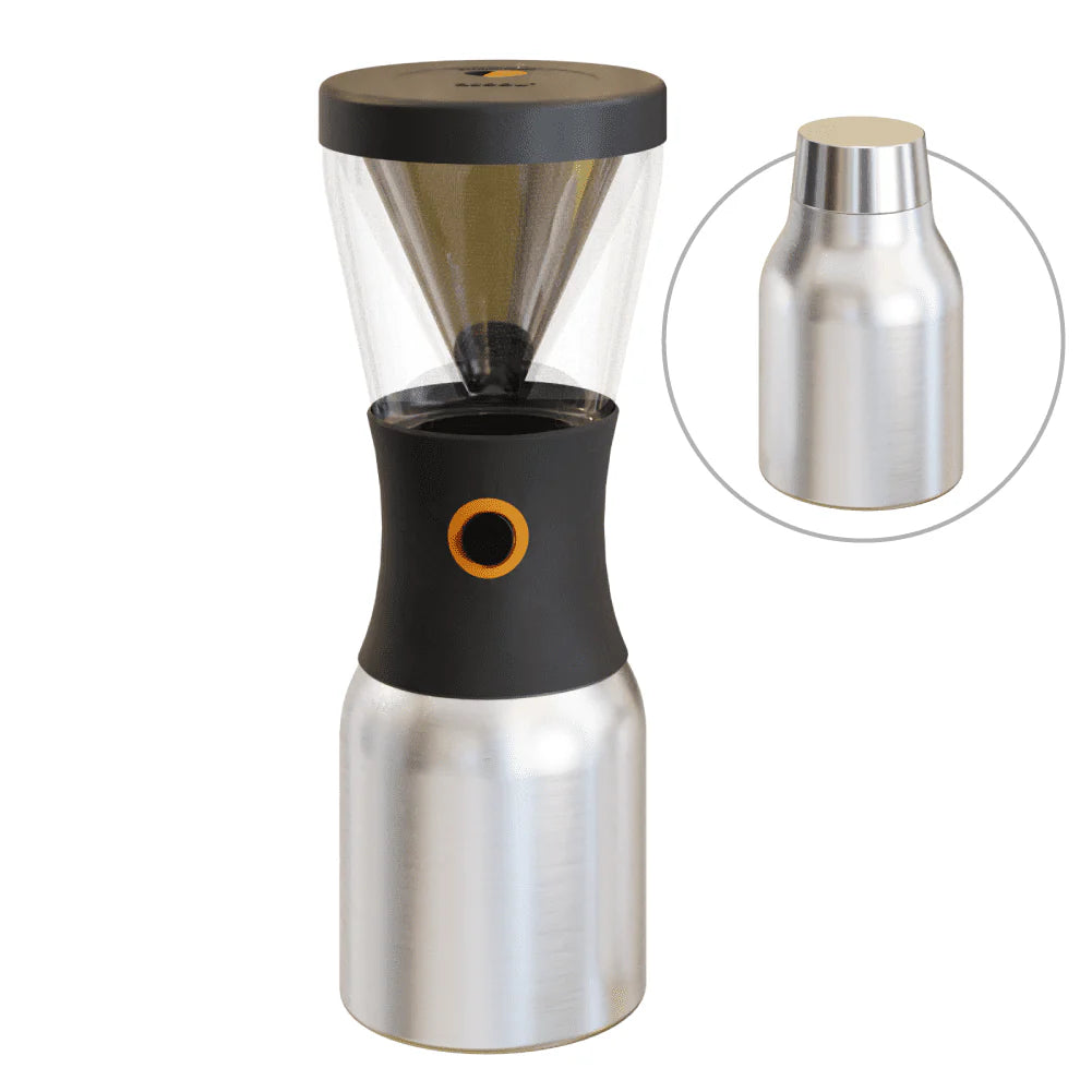 Portable Cold Brew Coffee Maker with 1 Liter Stainless Steel Travel Carafe D745866