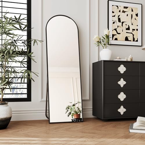 Black Arched Full Length Mirror R806385