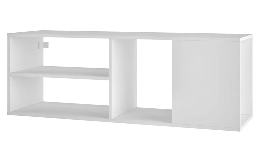 White 46" Floating TV Stand with 4 Shelves F559