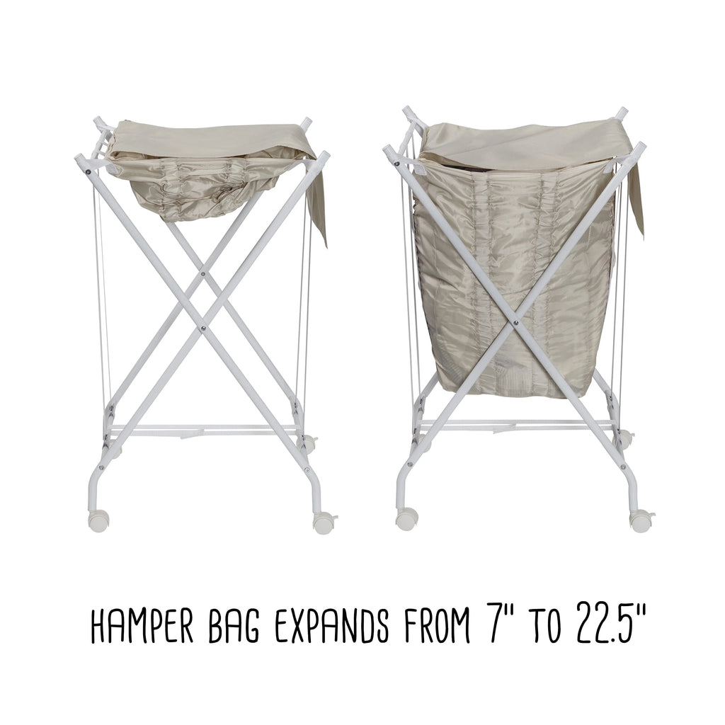 Steel Folding Laundry Hamper with Removable Bag A9639