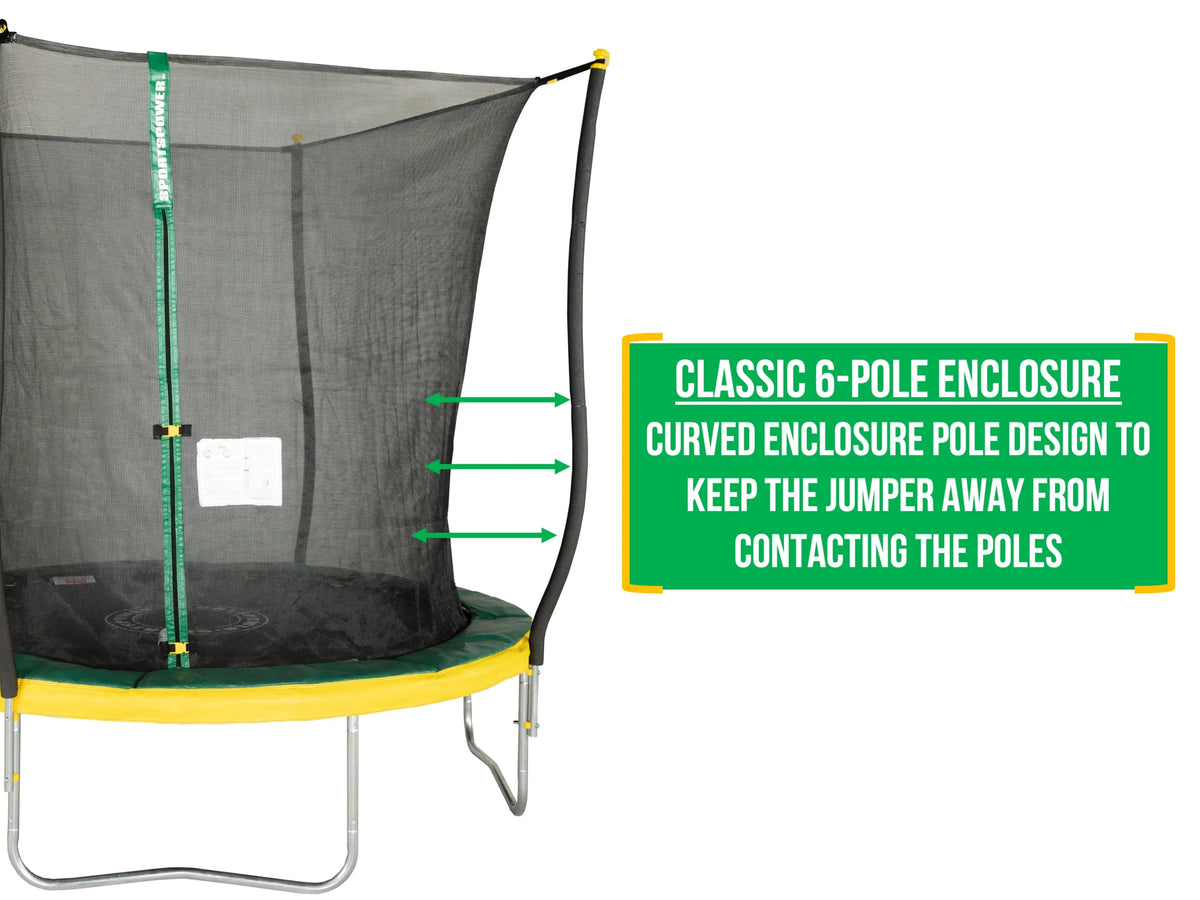 8' Trampoline with Safety Enclosure E9033