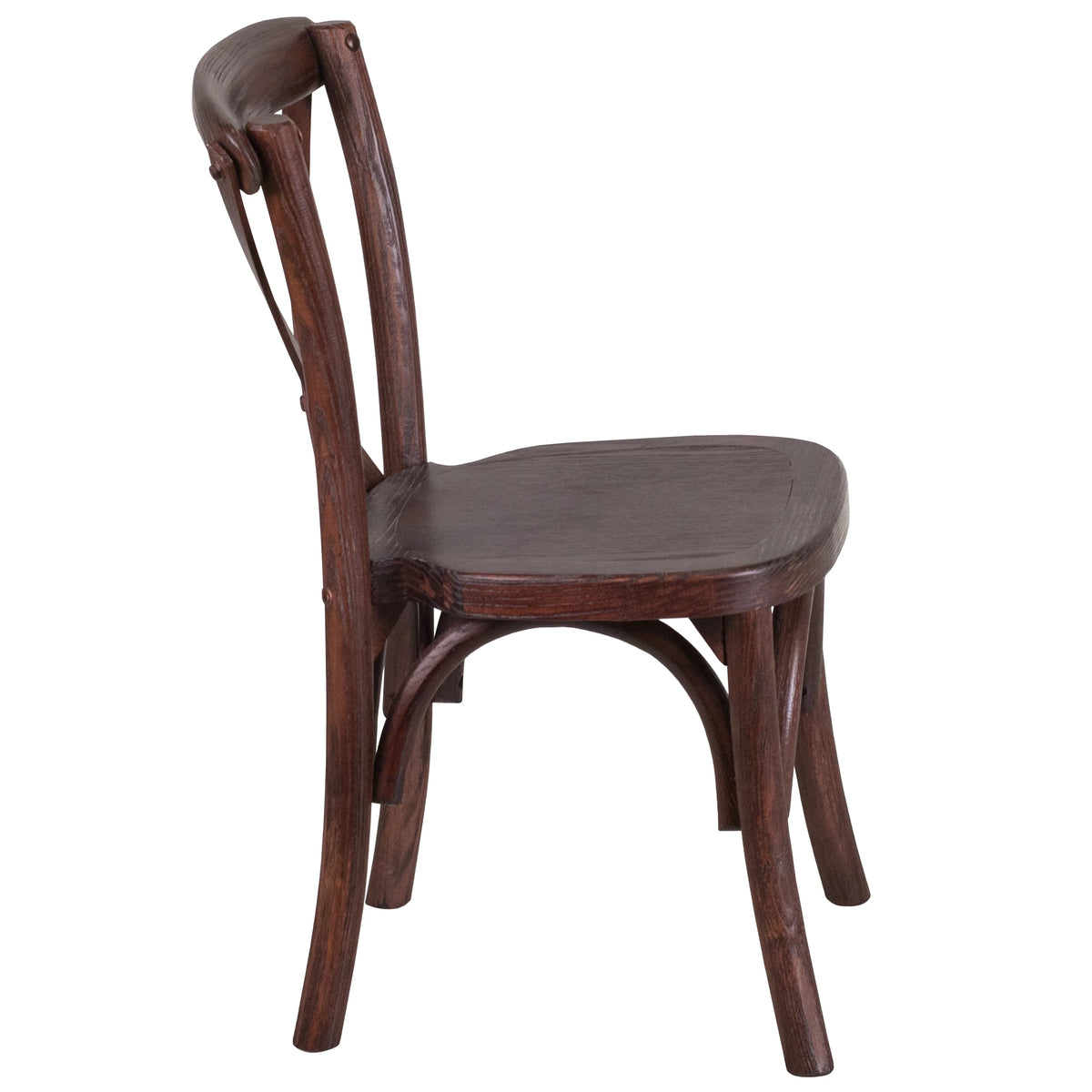 Stackable Mahogany Wood Cross Back Chair F880