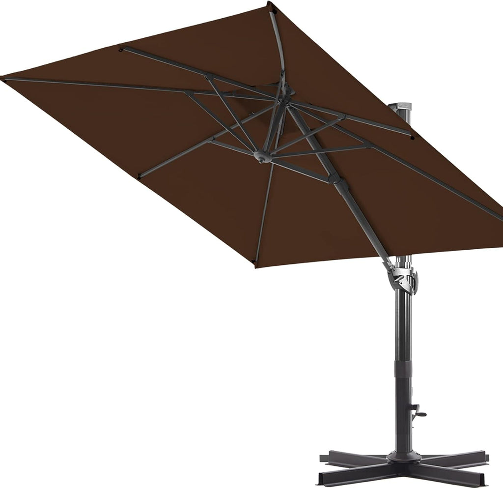 11 ft. 2 Tier Aluminum Cantilever Offset Patio Umbrella P61218