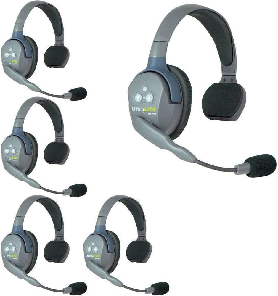 5-Person Full-Duplex Wireless Headset with Cleaning Kit J148657