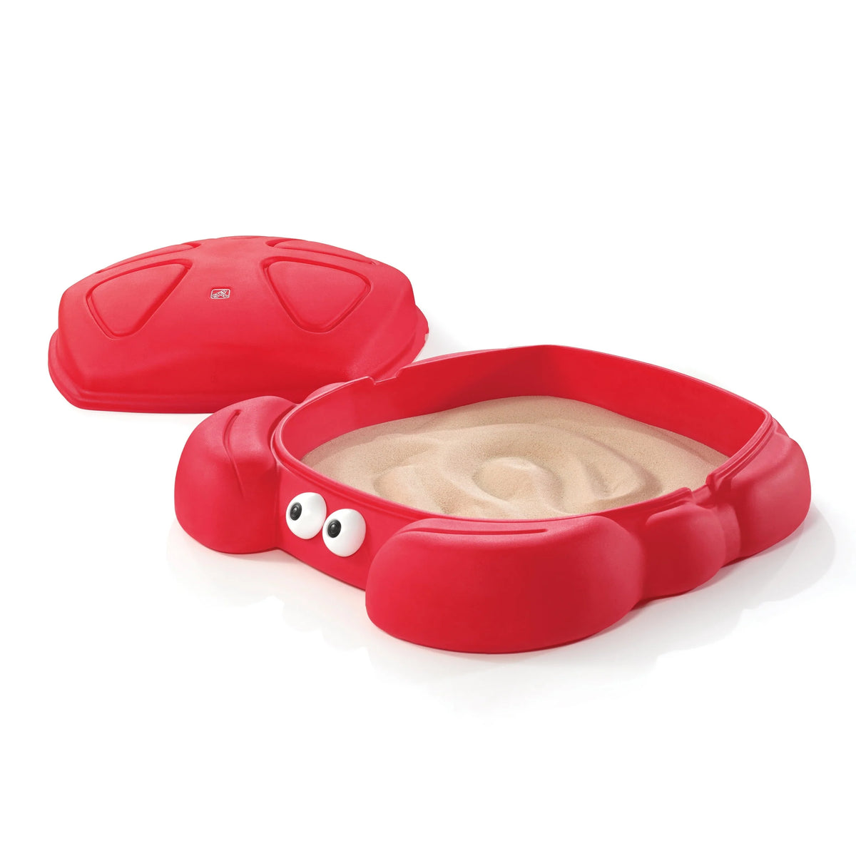 Red Plastic Outdoor Sandbox with Cover V802