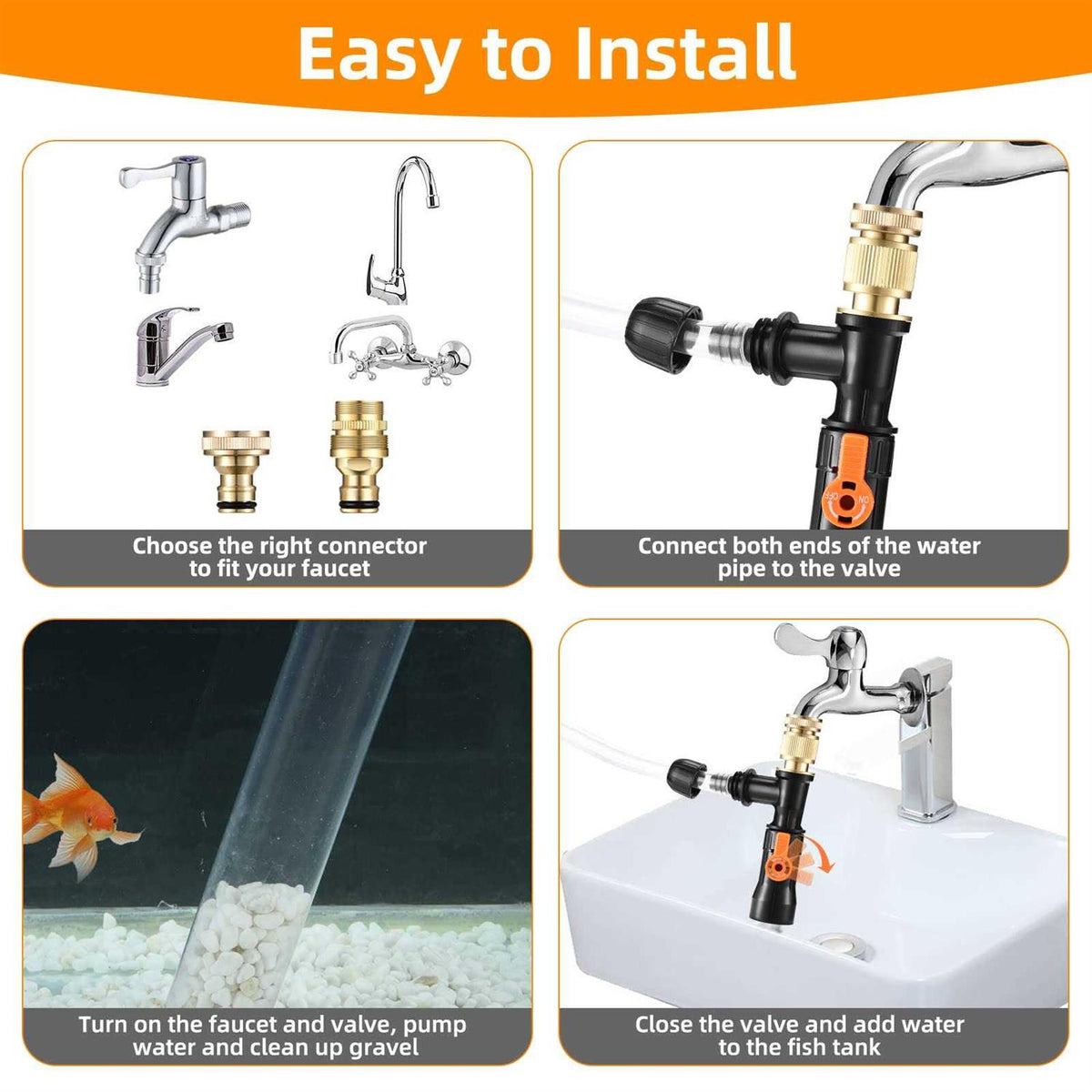 Gravel Vacuum Aquarium Water Changer L694868