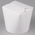 White 26 oz Microwavable Paper Take-Out Container 500/Case P498