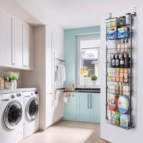 Over the Door Pantry Organizer 6-Tier White L69308