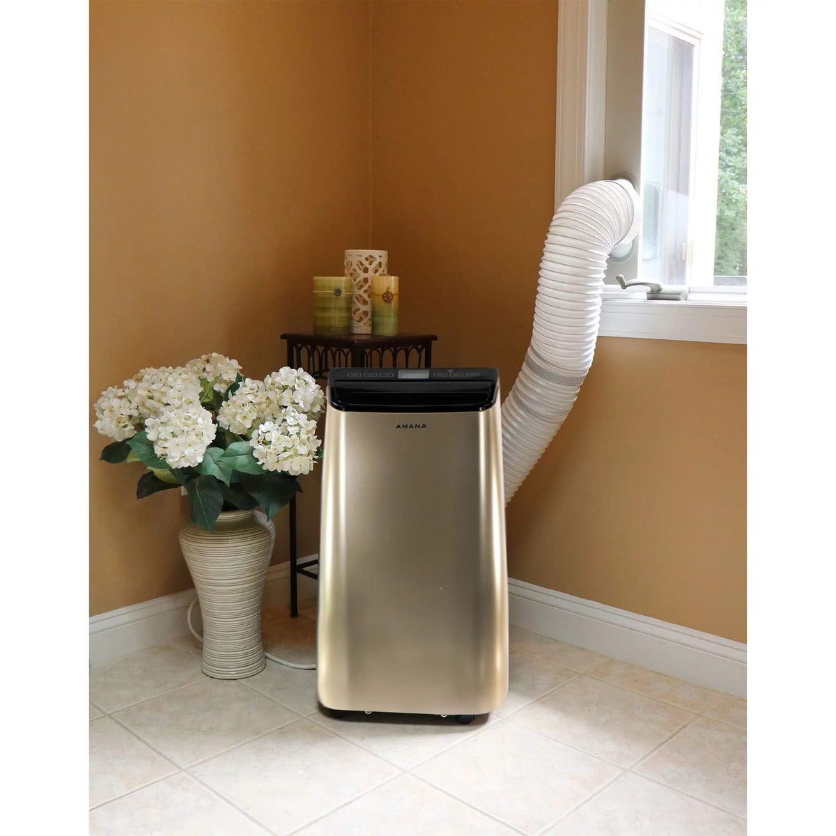 10000 BTU Portable Air Conditioner with Remote Control in White/Black T9620
