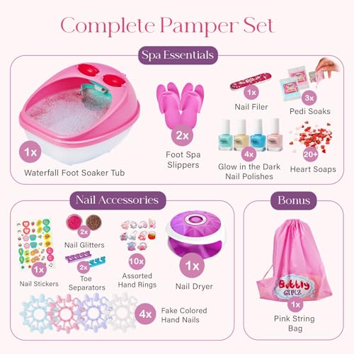 Glow in Dark Kids Spa Day Kit 42+ Pieces M955308