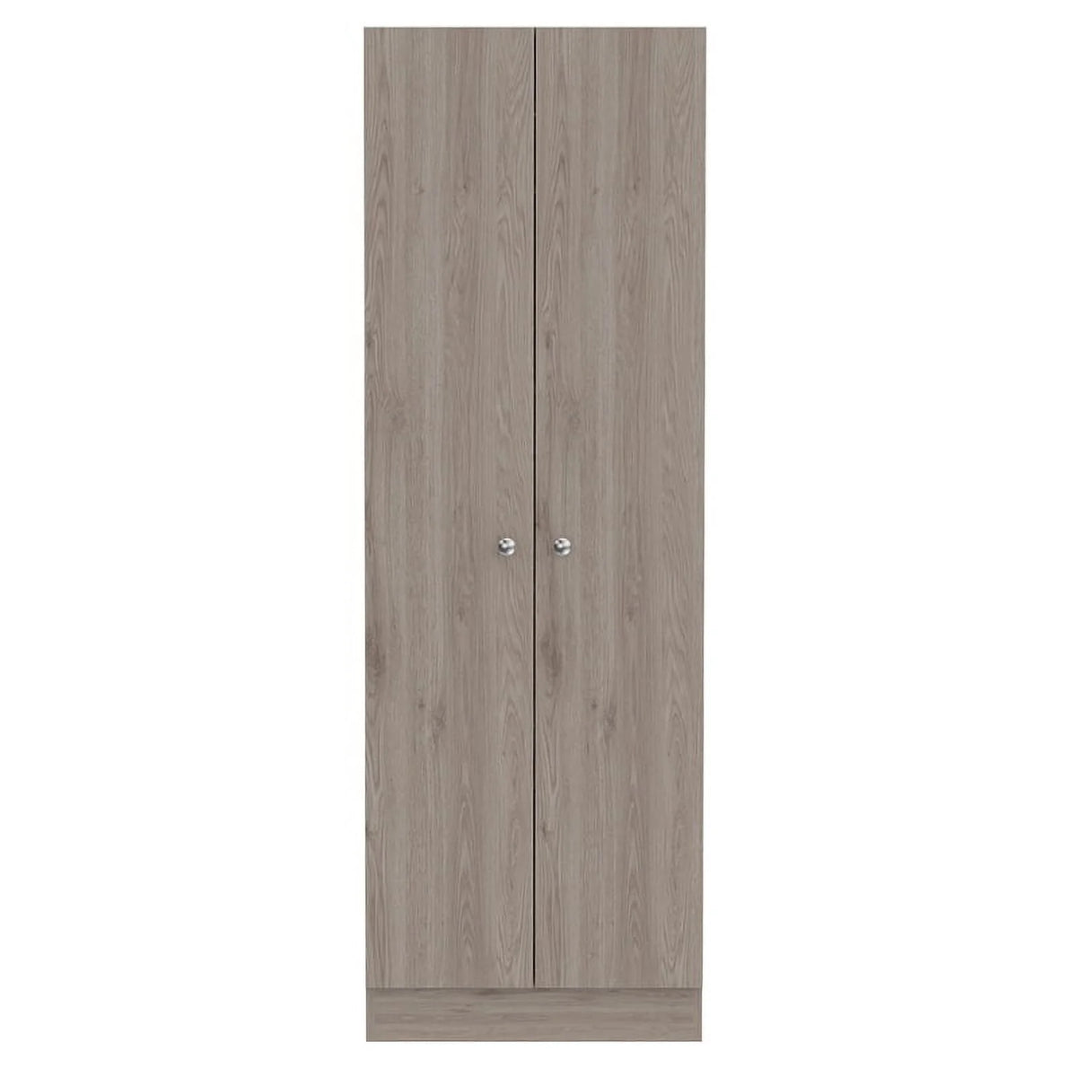 2 Piece Wood Two-Door Pantry Cabinet Set in Light Gray I258