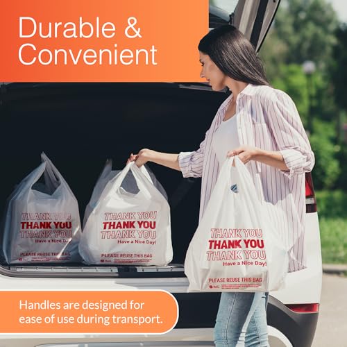 Thank You Plastic Bags 350 Count White R677149