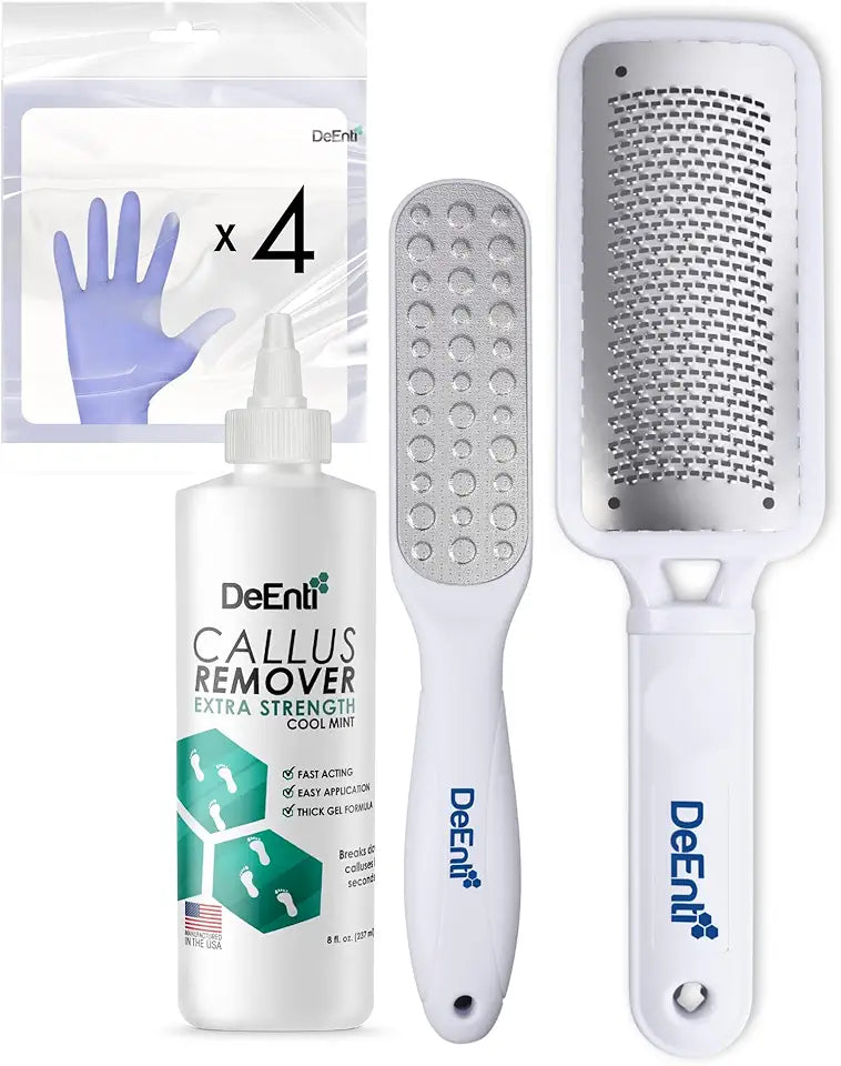 Callus Remover, Foot Rasp, Foot File and Gloves Foot Care Kit D92421