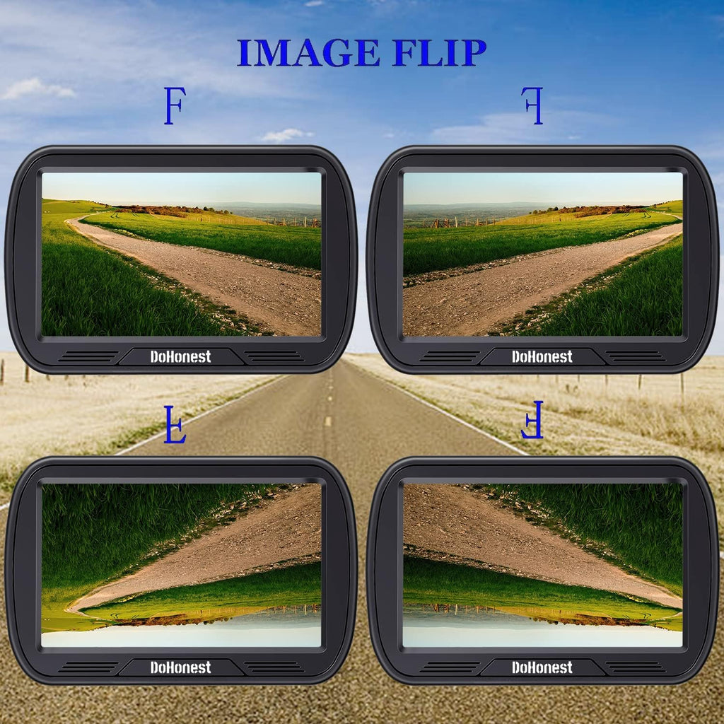 Wireless Backup Camera with 5'' Monitor HD 1080P U192