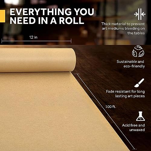 Brown Wrapping Paper Roll 30"x 1200" M398529