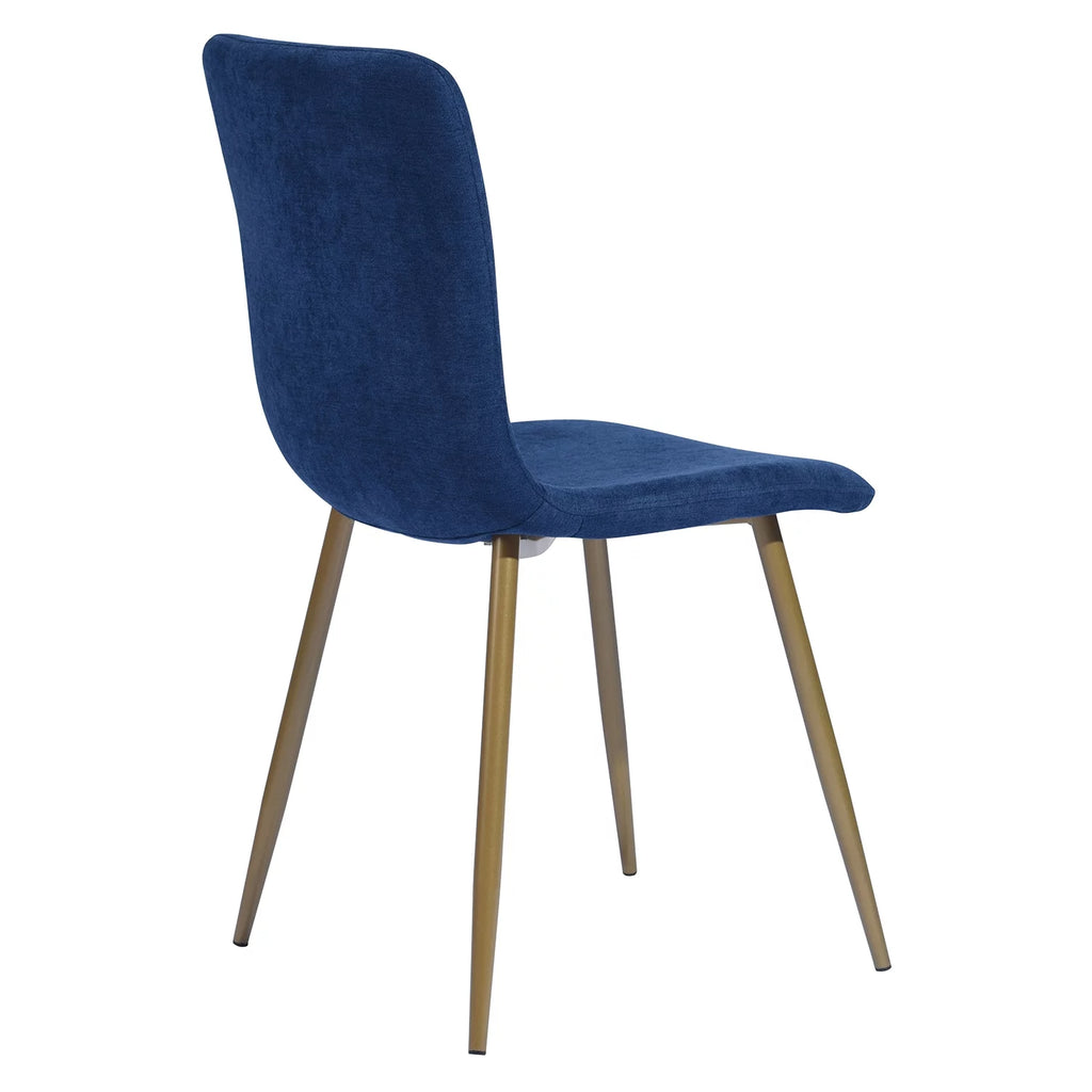Navy Blue Velvet Dining Chairs Set of 4 L81220