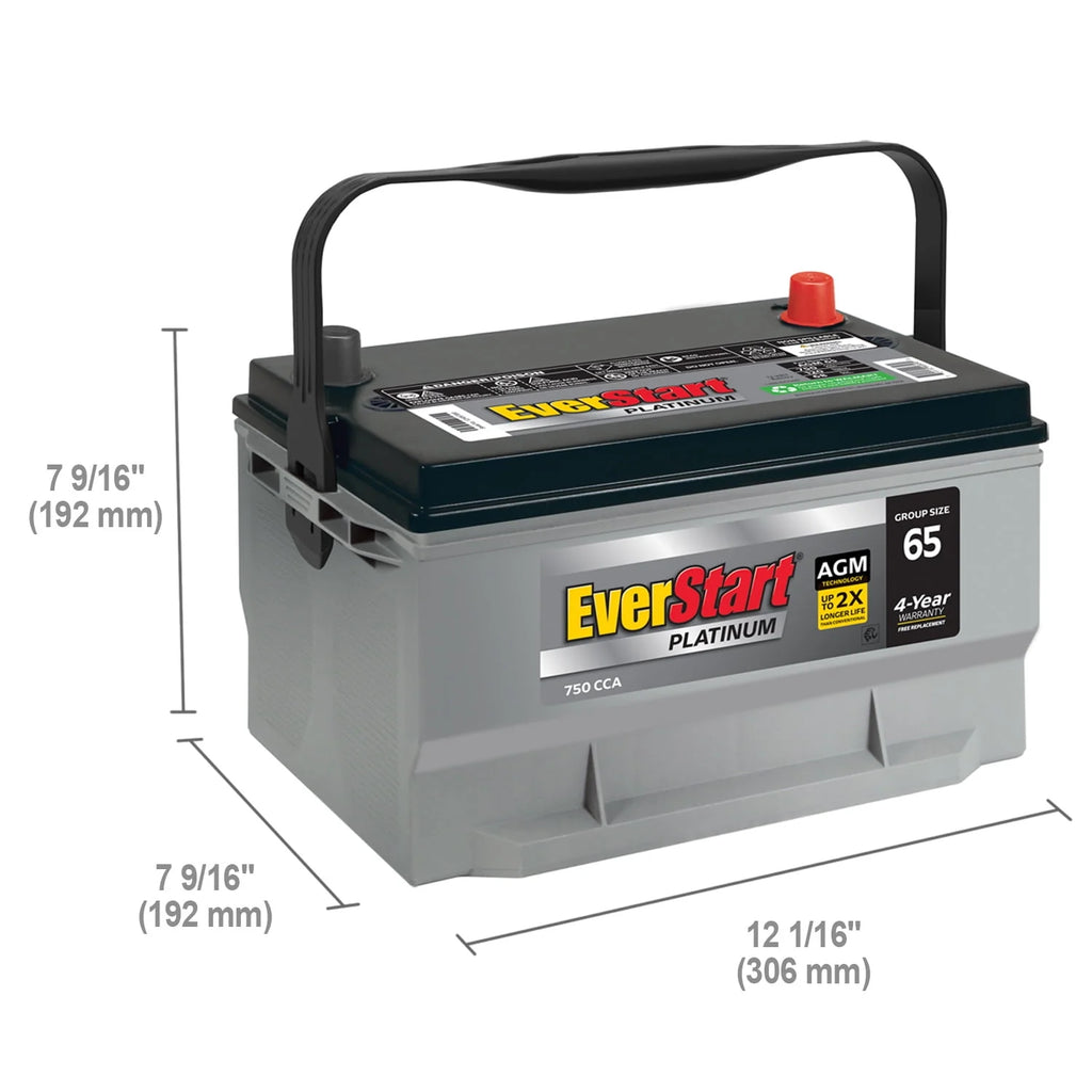 AGM Battery Group Size 65 12 Volt 750 CCA L565832