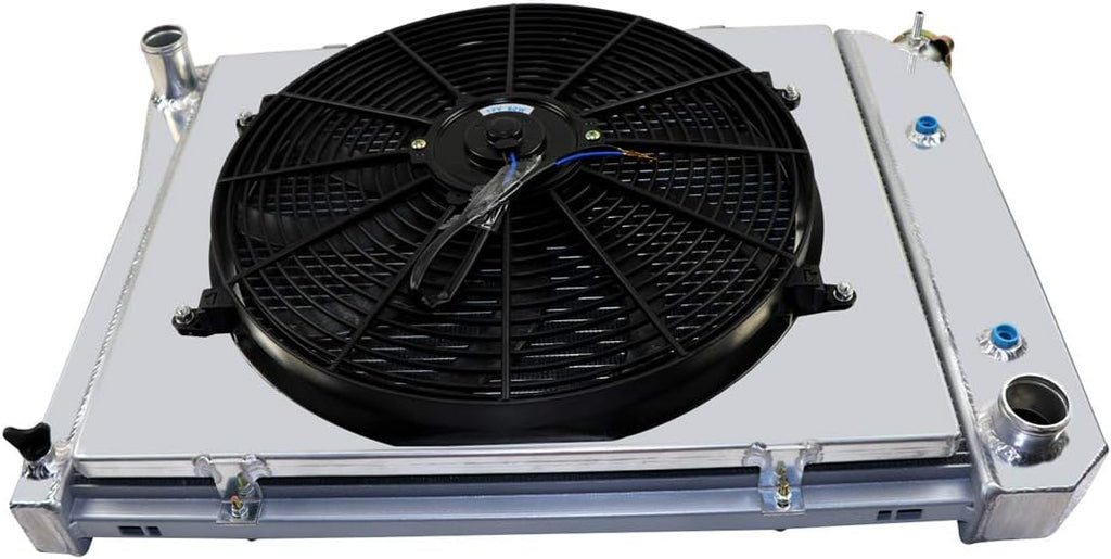 4 Row Core Aluminum Radiator with Fan and Shroud X80094