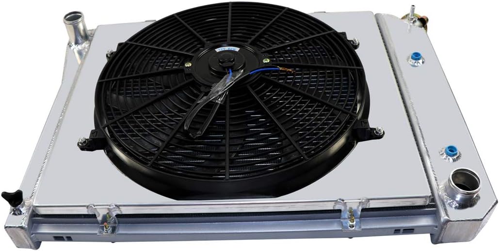 4 Row Core Aluminum Radiator with Fan and Shroud X80094