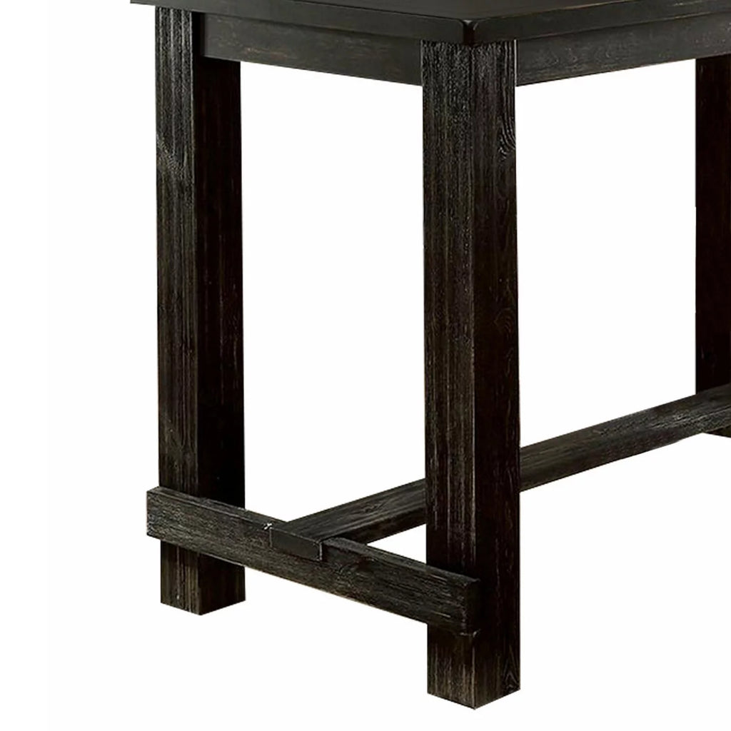 72 Inches Rectangular Dining Table with Block Legs E867315
