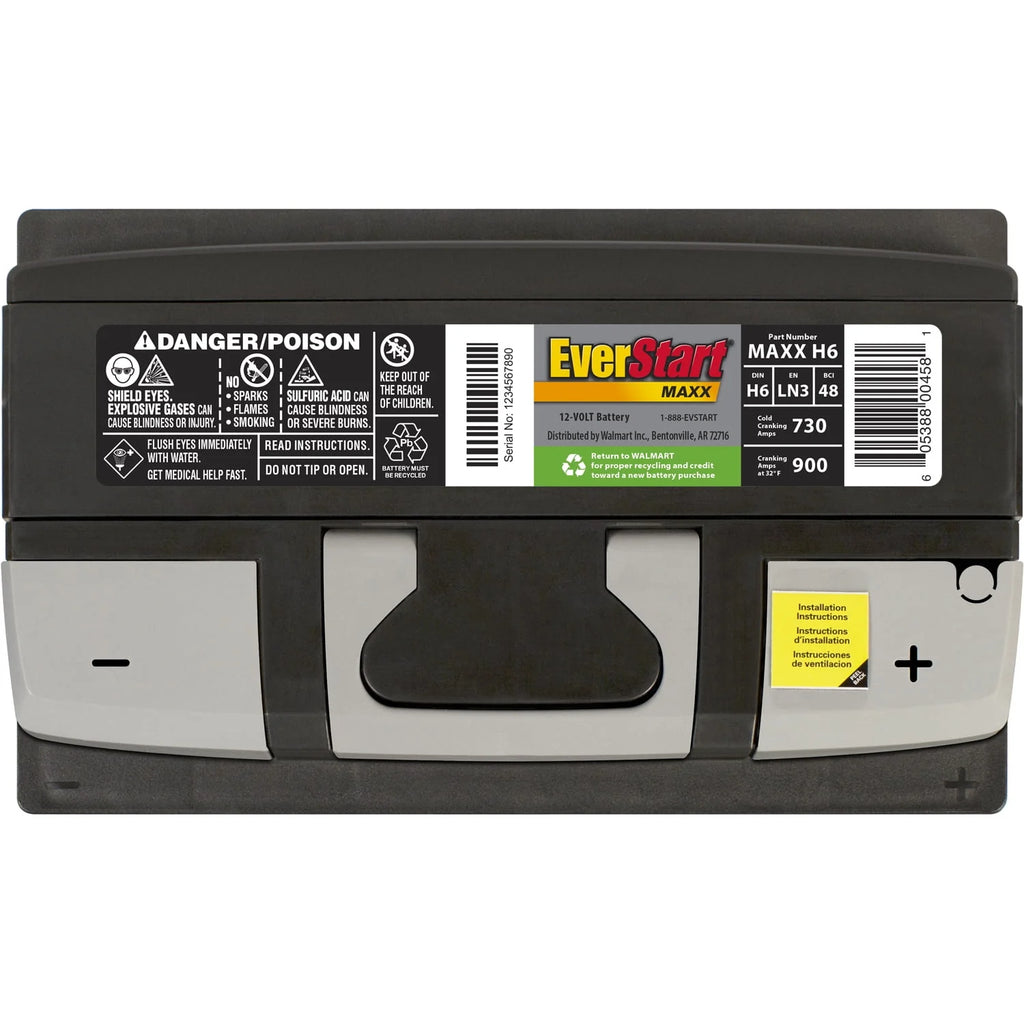 Lead Acid Automotive Battery Group Size H6 12 Volt 730 CCA E1763