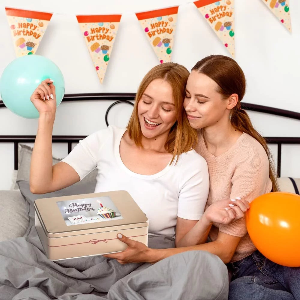Birthday Treats Tin Gift Basket S695046