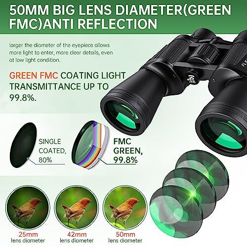 20x50 Waterproof Compact Binoculars with Carrying Bag N69992
