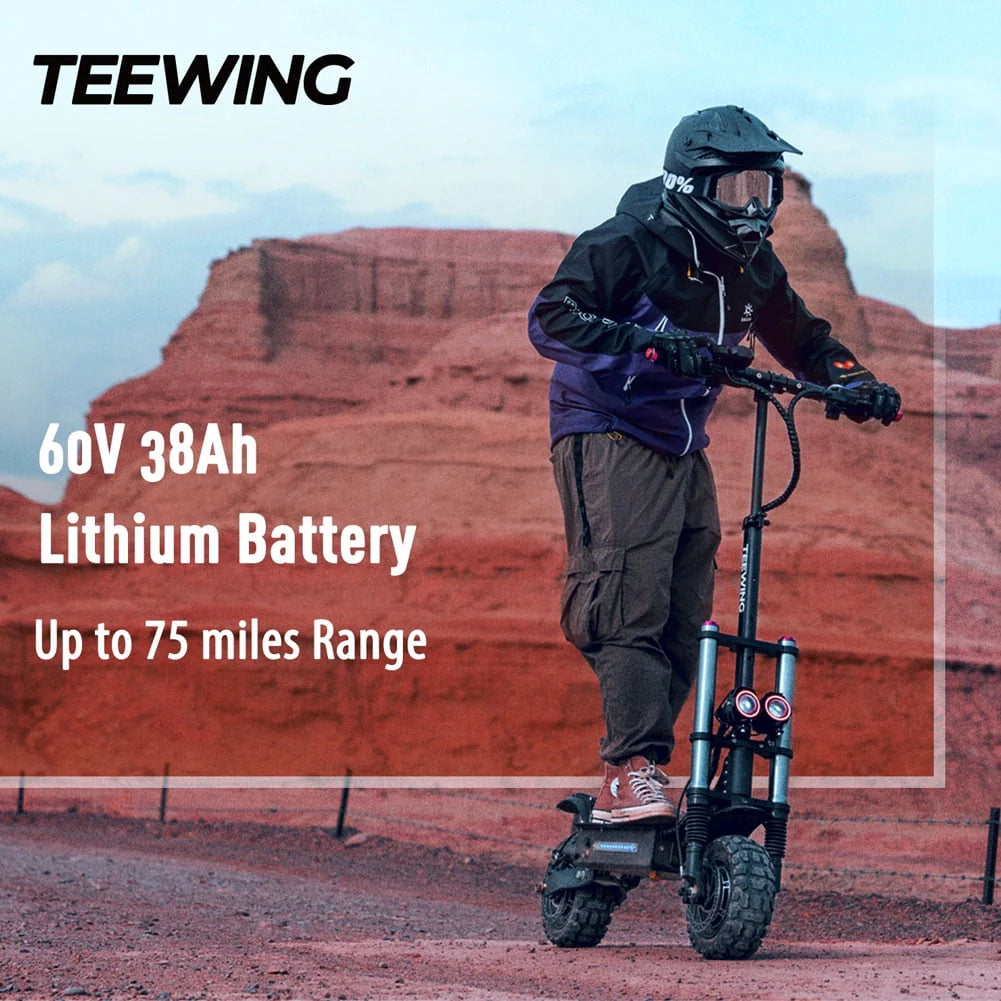 6000W Dual Motor Electric Scooter 55 mph 75 Miles V646101