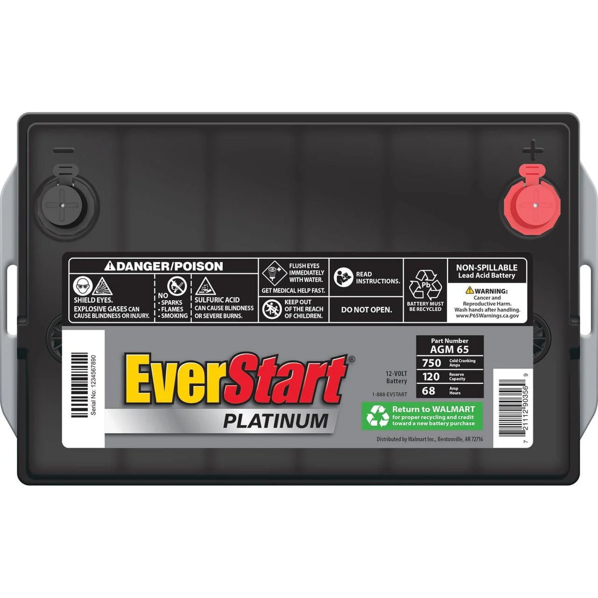 AGM Battery Group Size 65 12 Volt 750 CCA L565832