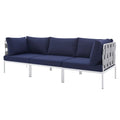 Grey Blue Navy Modern Outdoor Lounge Sofa B502