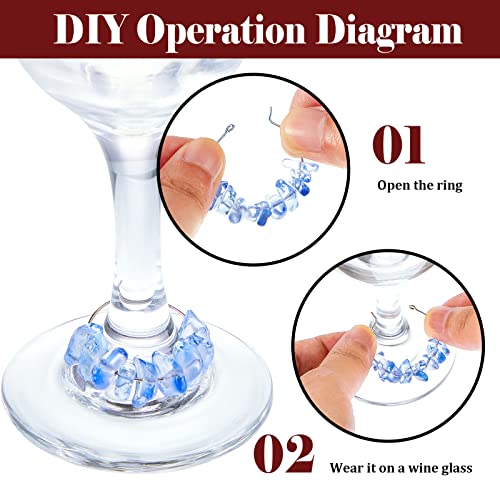 24 Pcs Wine Glass Charms W856