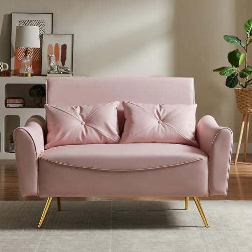 Blue Velvet Loveseat Sofa N128